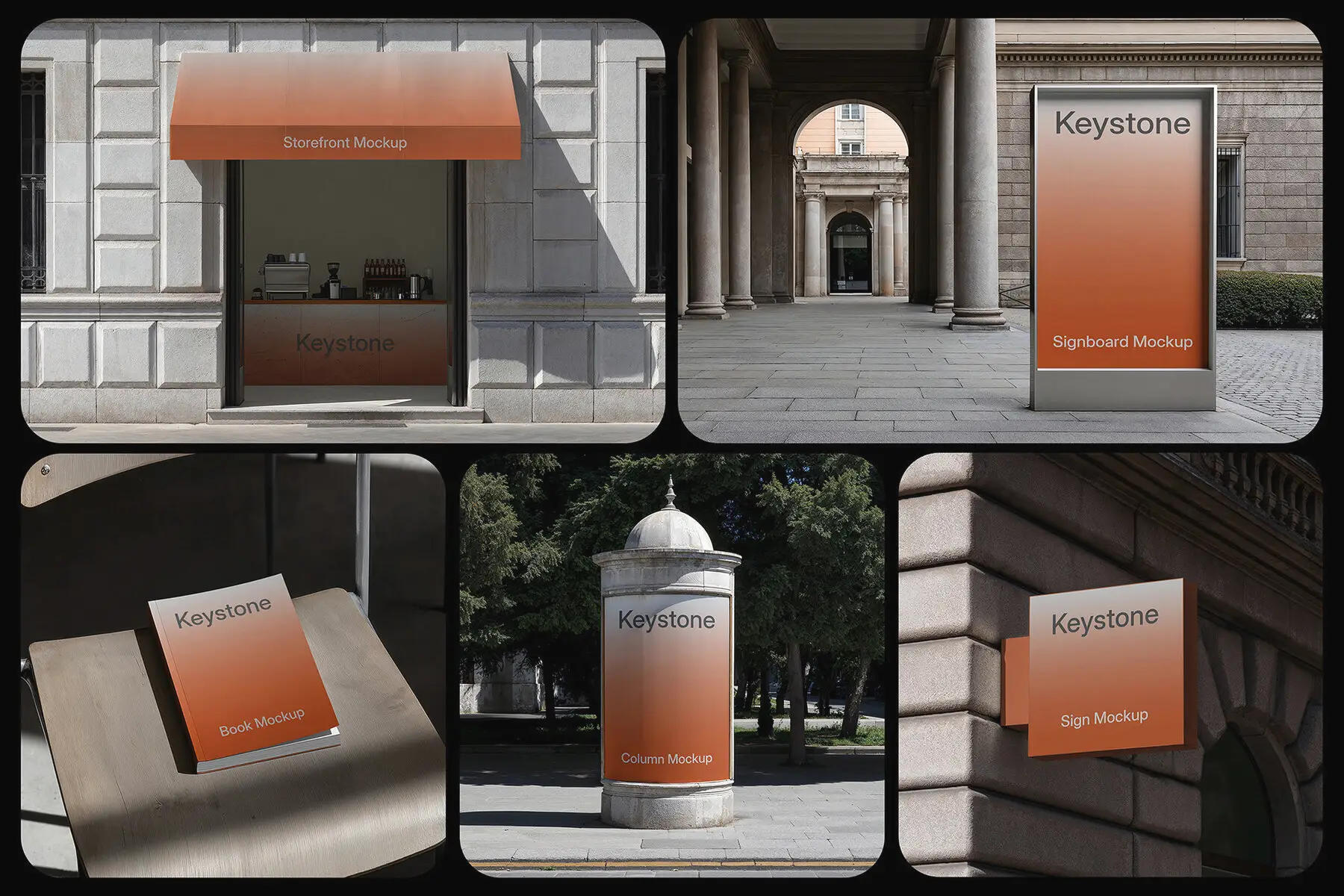 Branding Identity Mockups Keystone Series 1