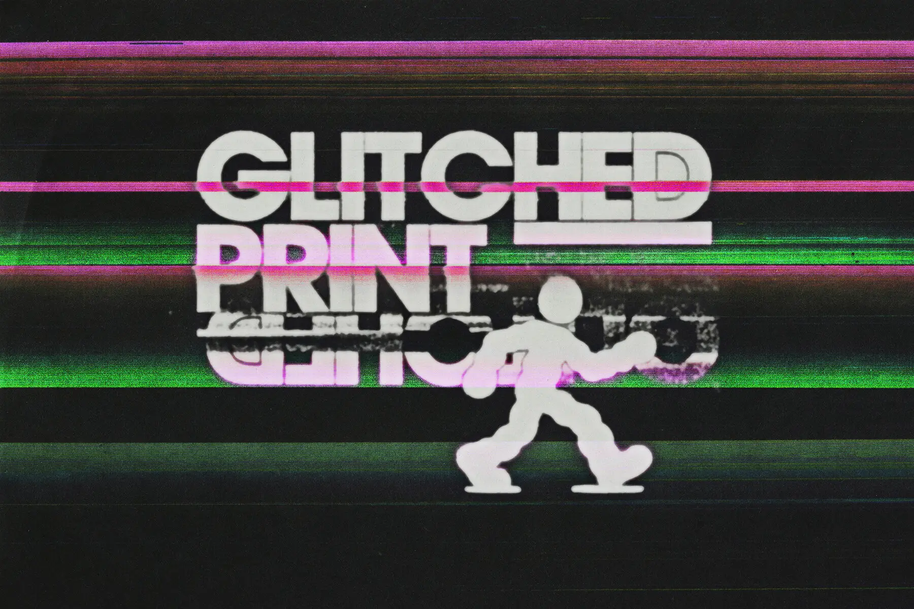 Glitched Print Texture Pack