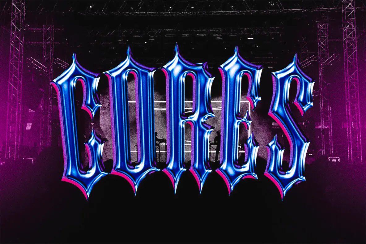 Chrome Core Text Effect Pack - 3 Color Variations Psd Template