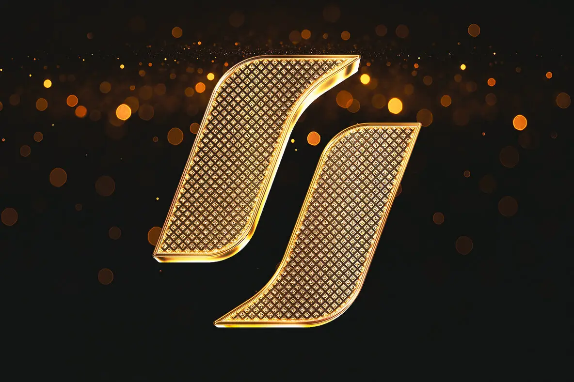 Diamond Chain Text Effect - Luxury Gold PSD Template - YouWorkForThem
