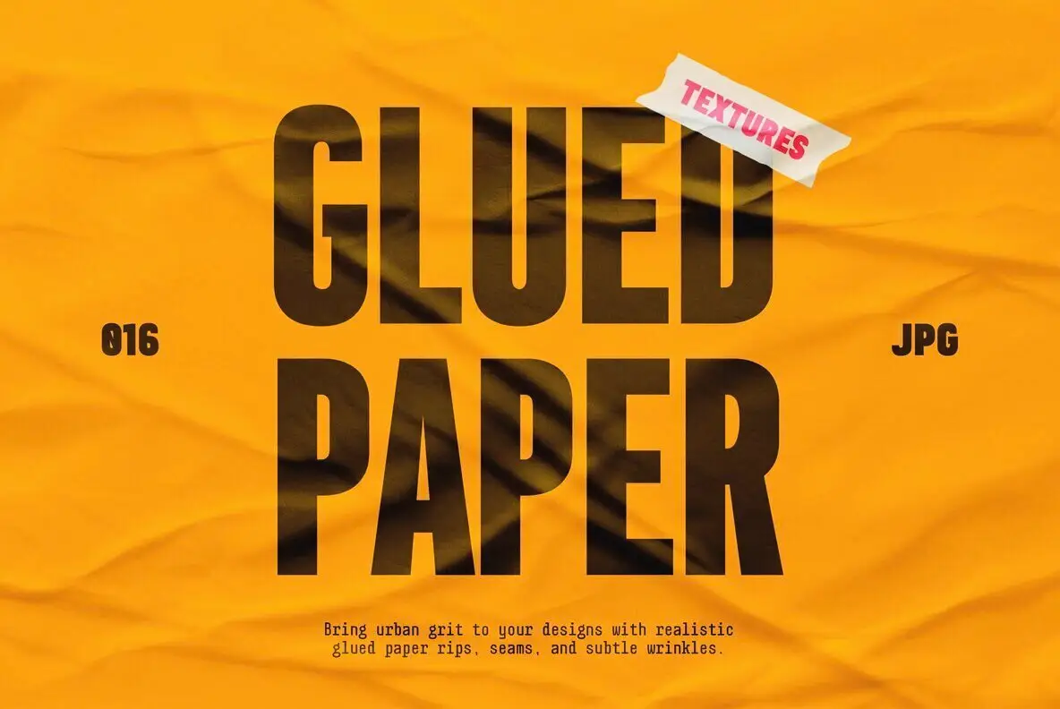 Glued Paper Textures Collection