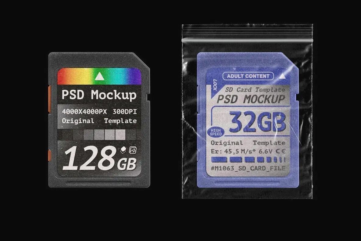 SD Card Mockup