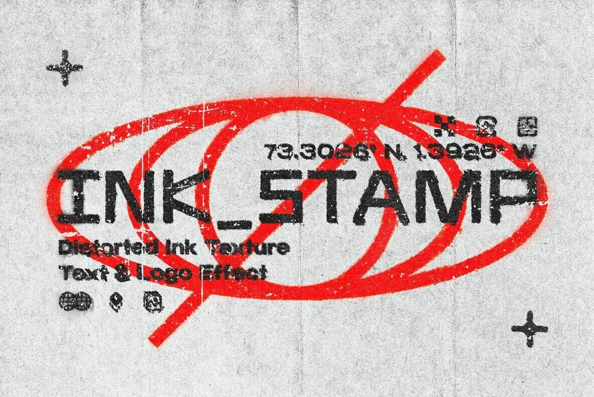 Ink Stamp Text Effect