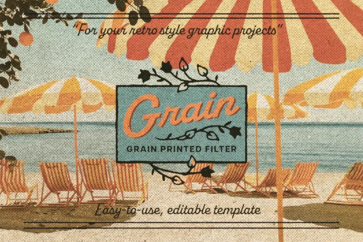 Grain Printed Filter Effect