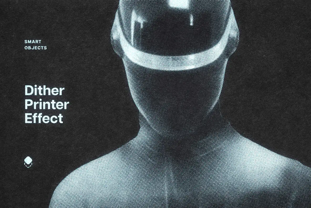 Dithering Print Photo Effect