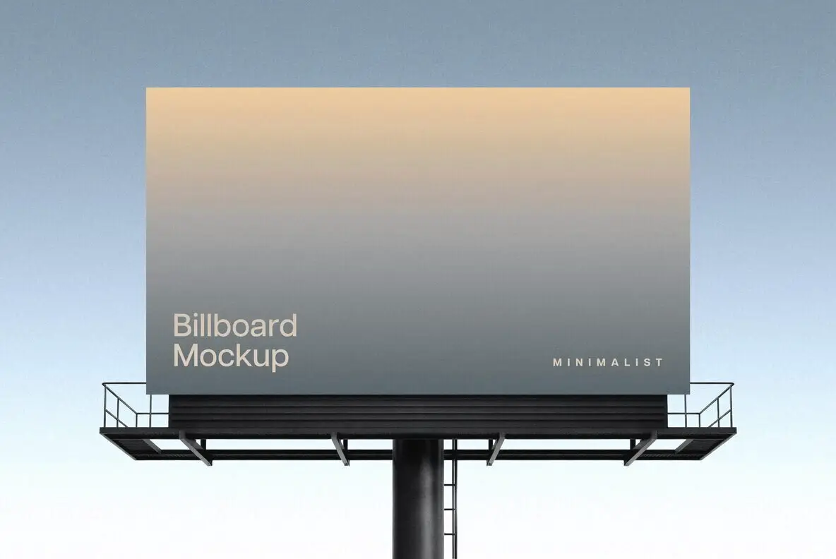 Minimalist Billboard Mockup
