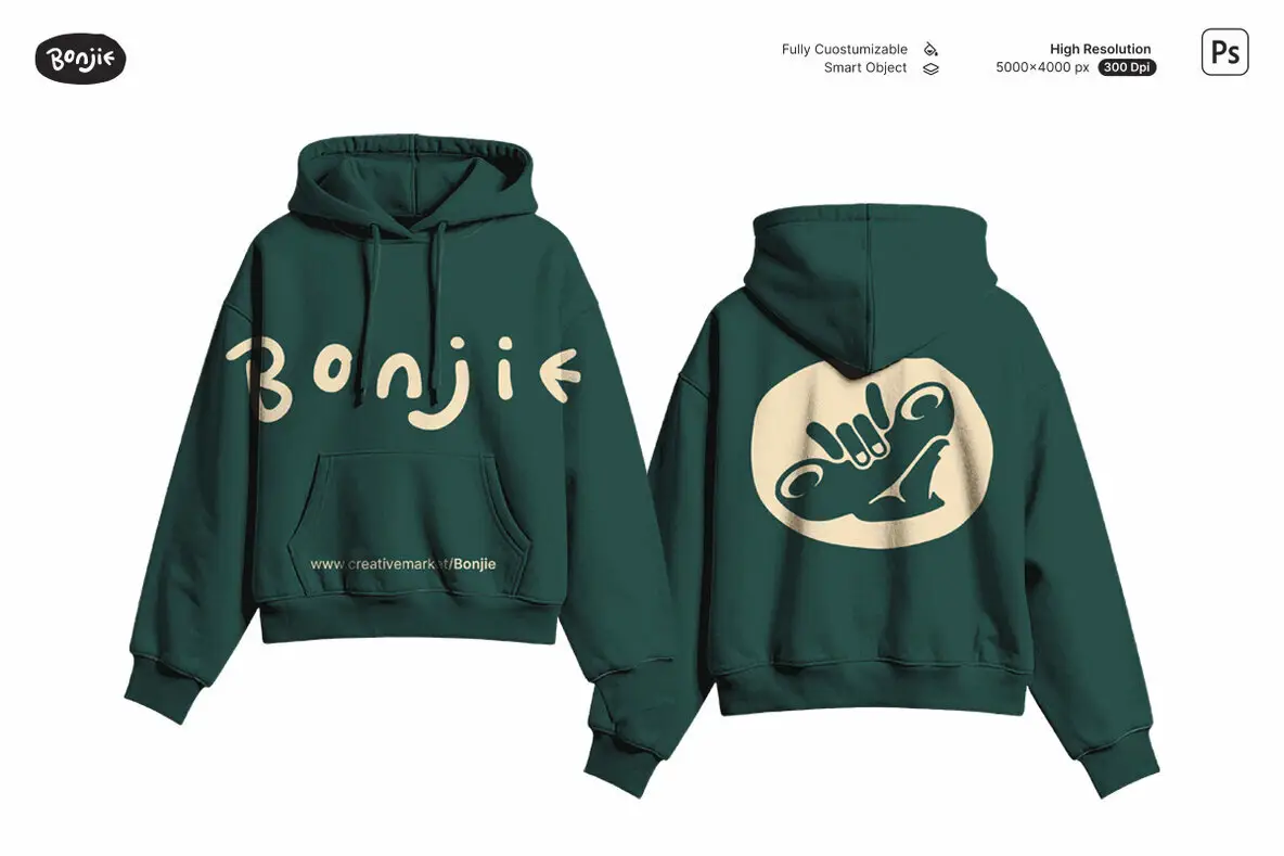 Kangaroo Hoodie Mockups