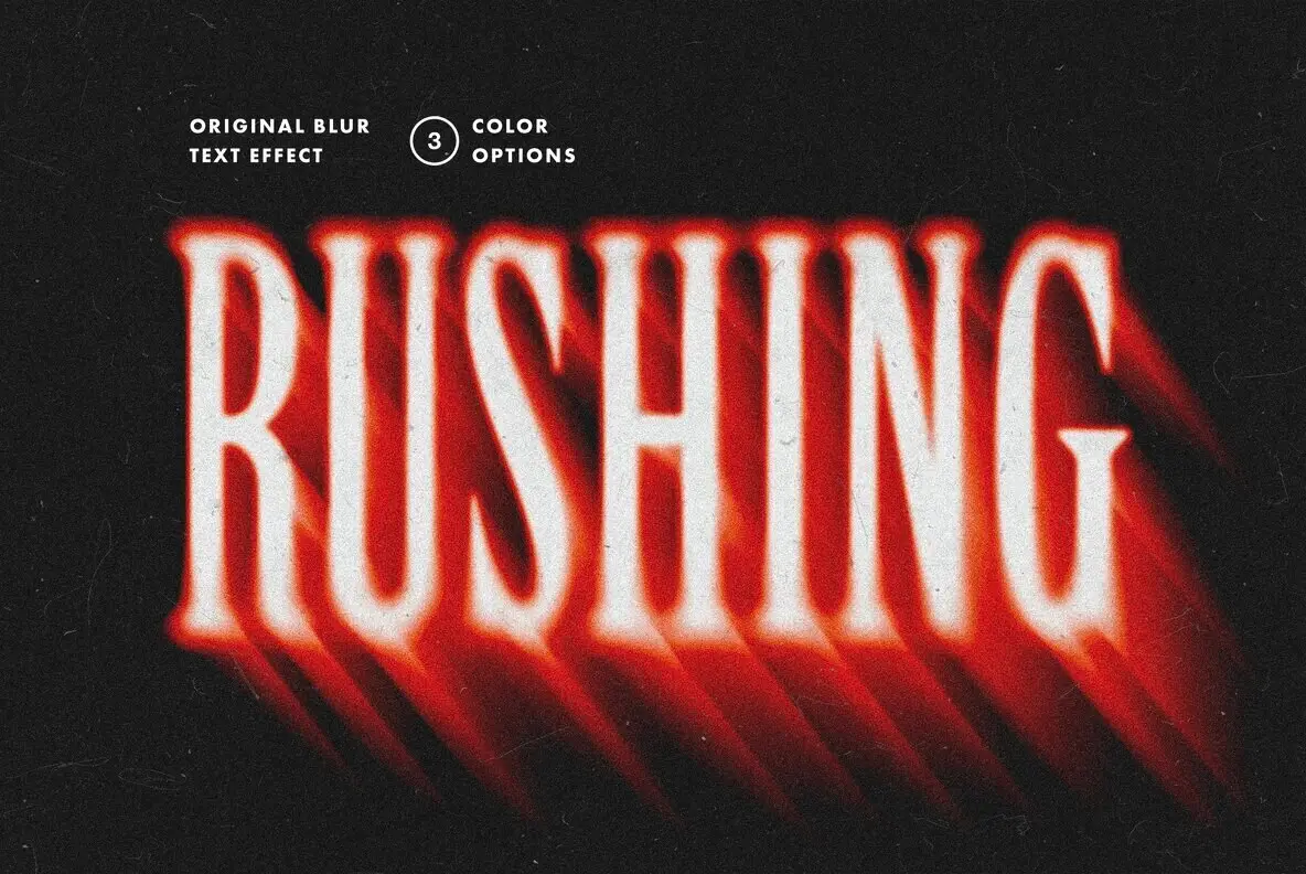 Rushing Blur Text and Logo Effect