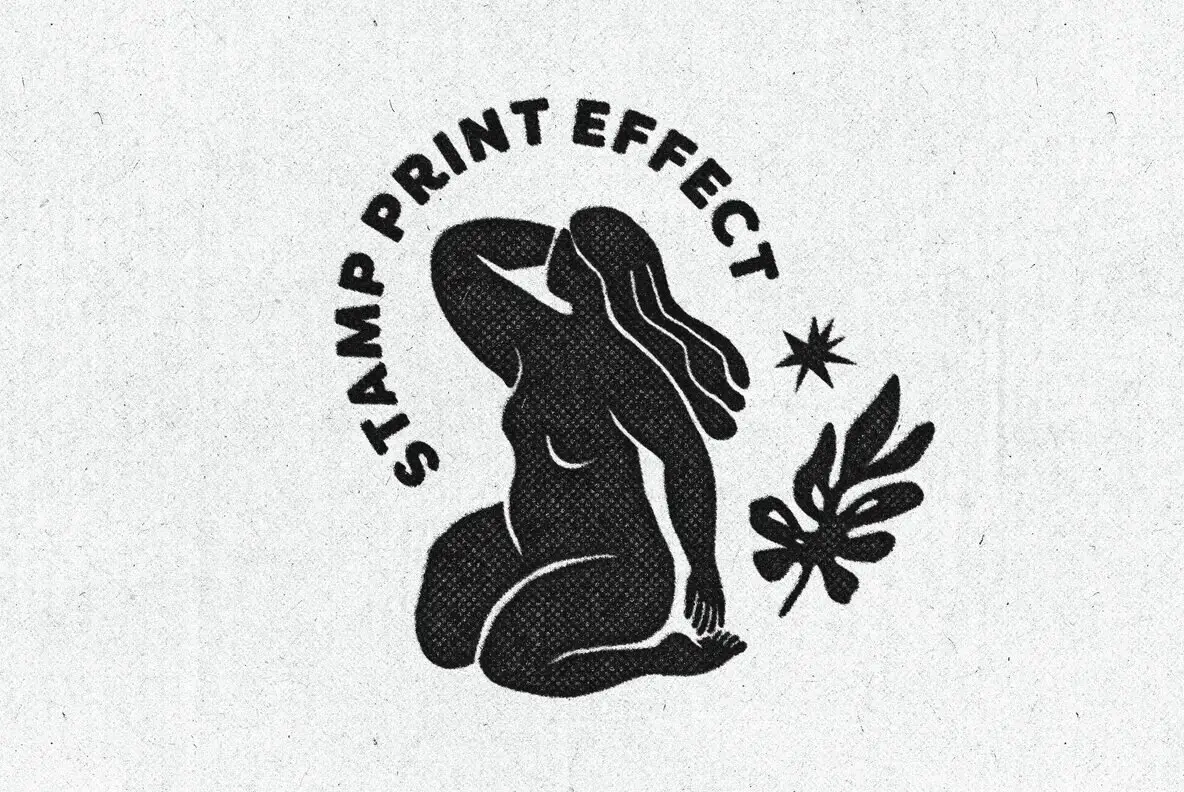 Stamp Print Effect