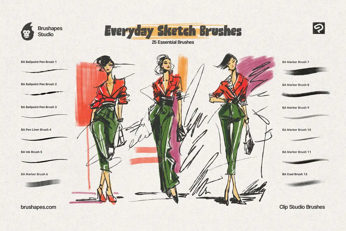 Everyday Sketch Clip Studio Brushes