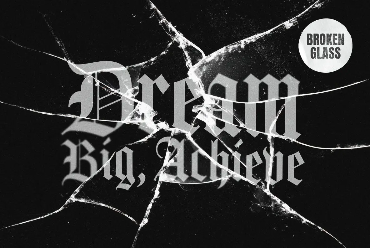 Broken Glass Text and Logo Effect