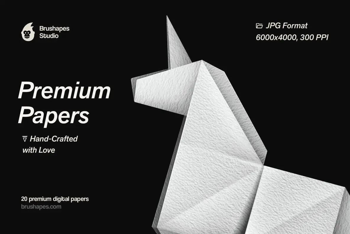 20 Premium Hand-Made Paper Textures