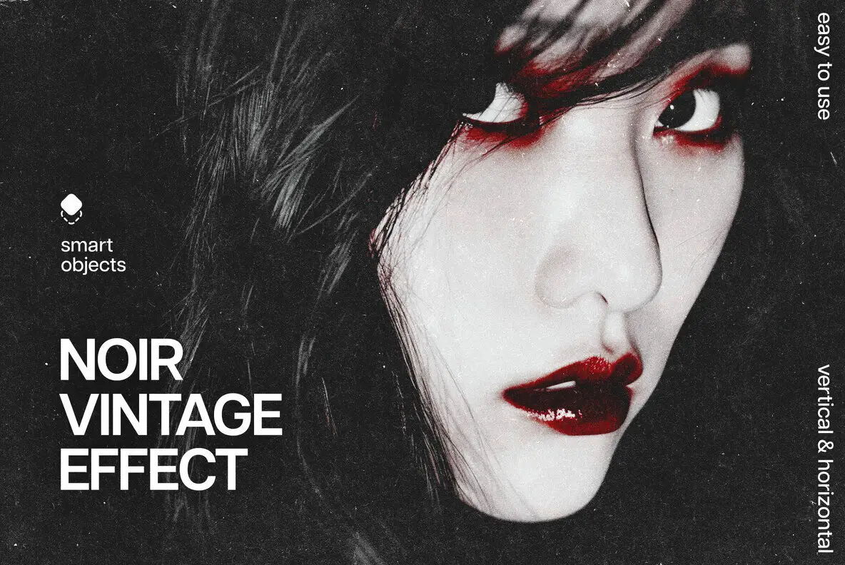 Vintage Noir Photo Effect