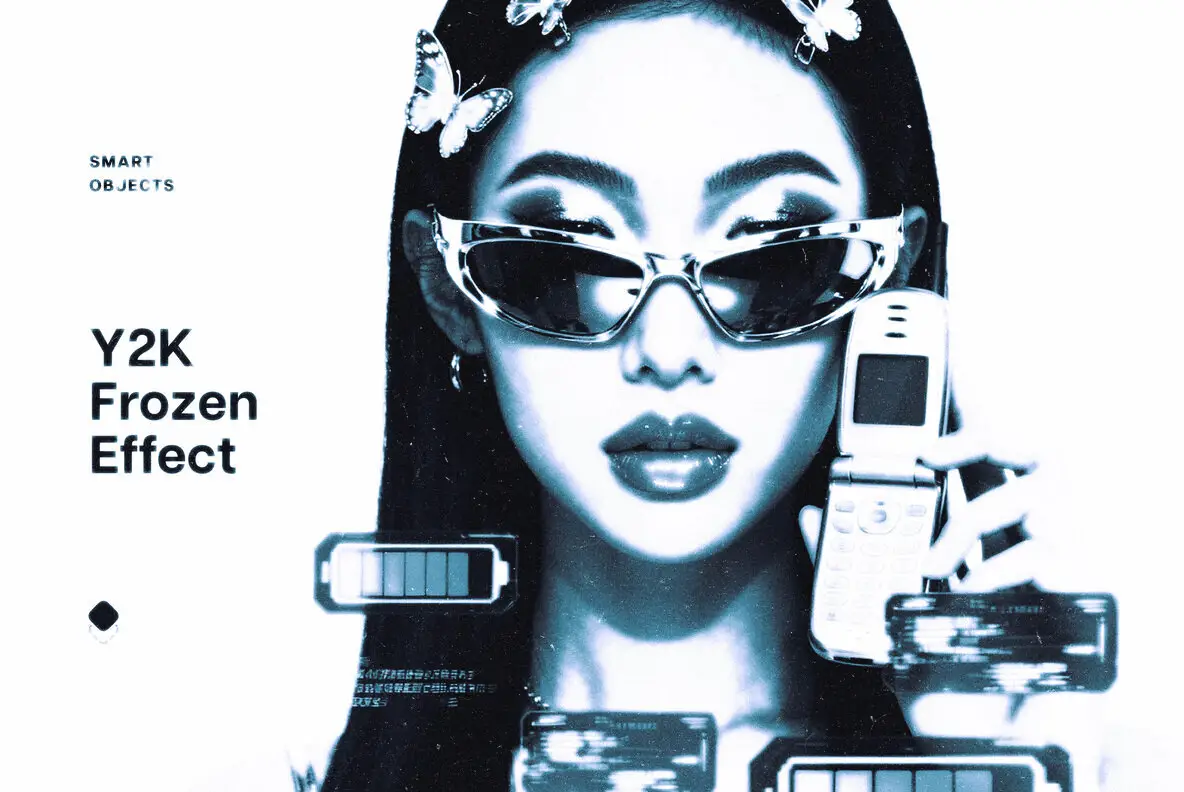 Y2K Frozen Photo Effect