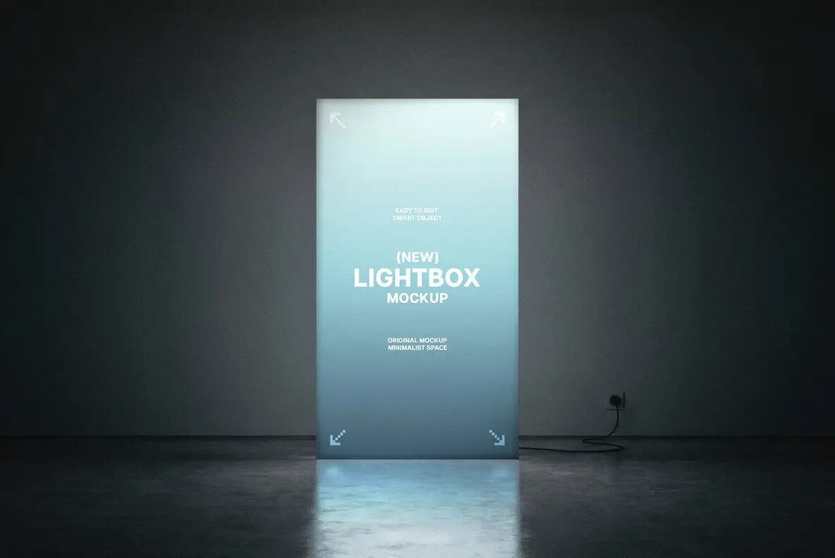 Vertical Ligthbox Mockup