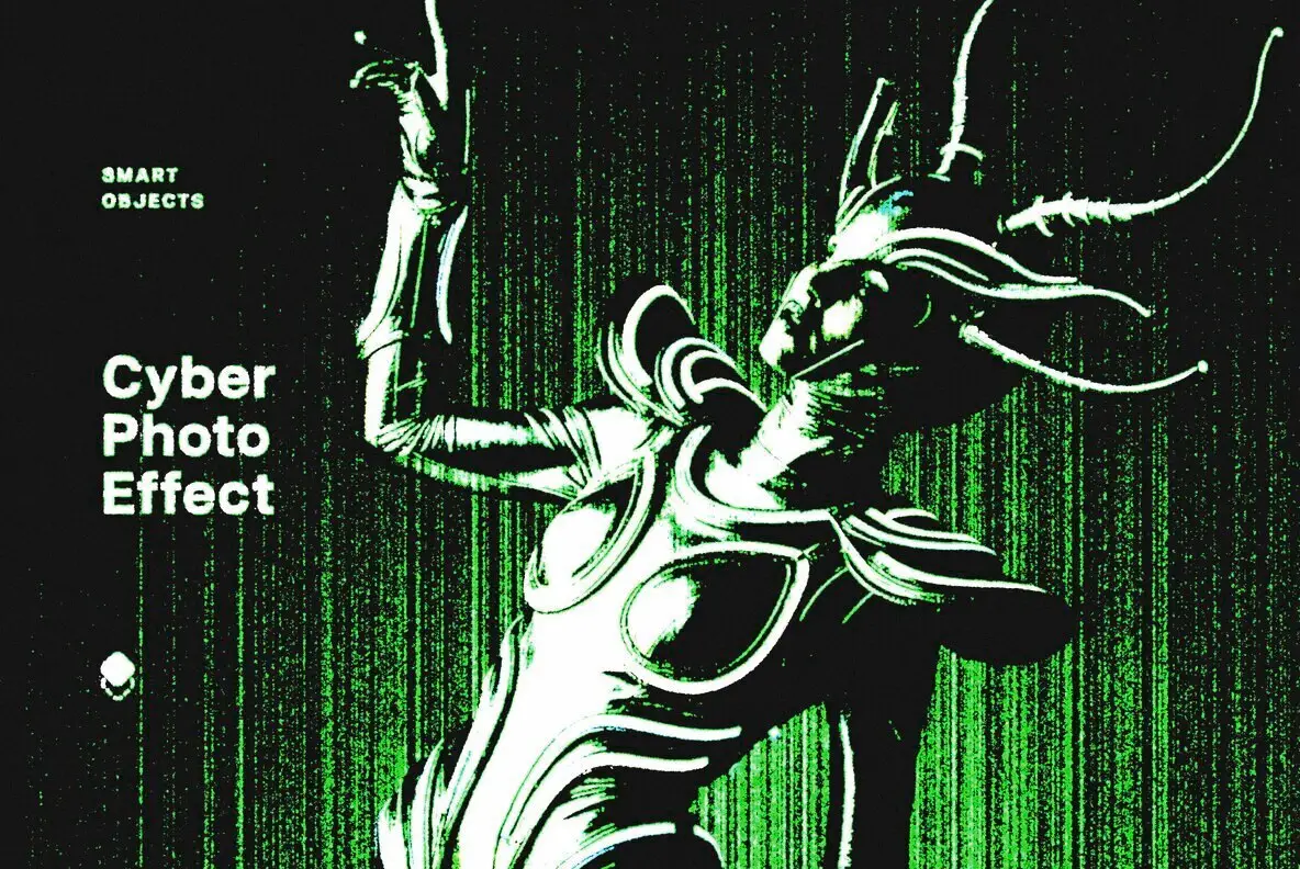 Cyber Screen Photo Effect