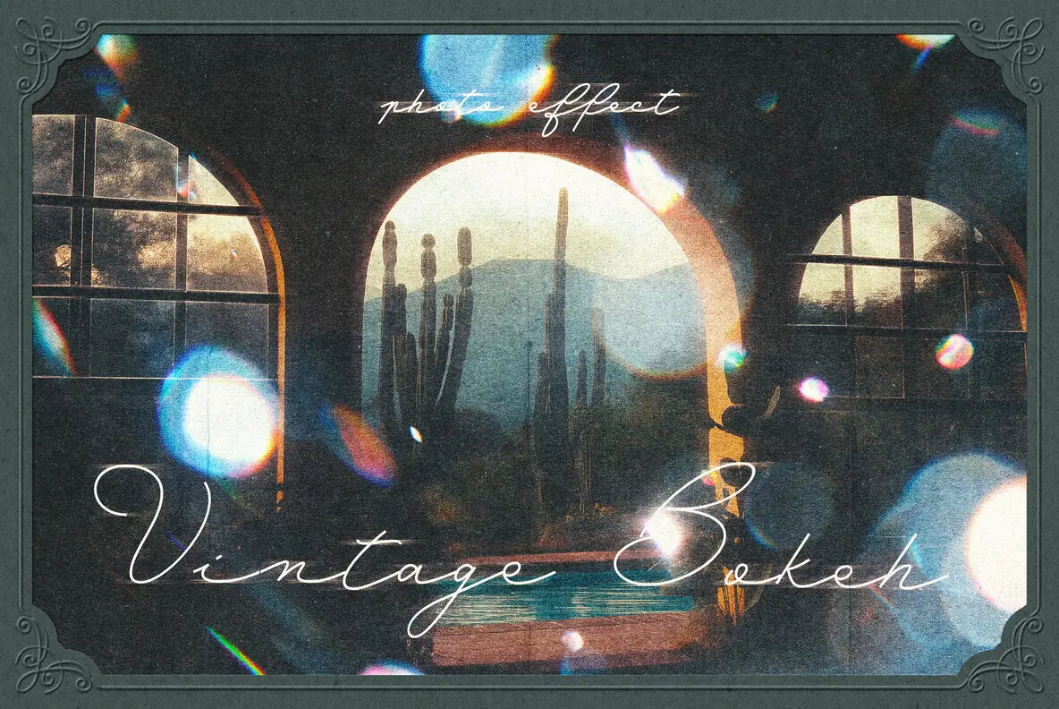Vintage Bokeh Leak Photo Effect
