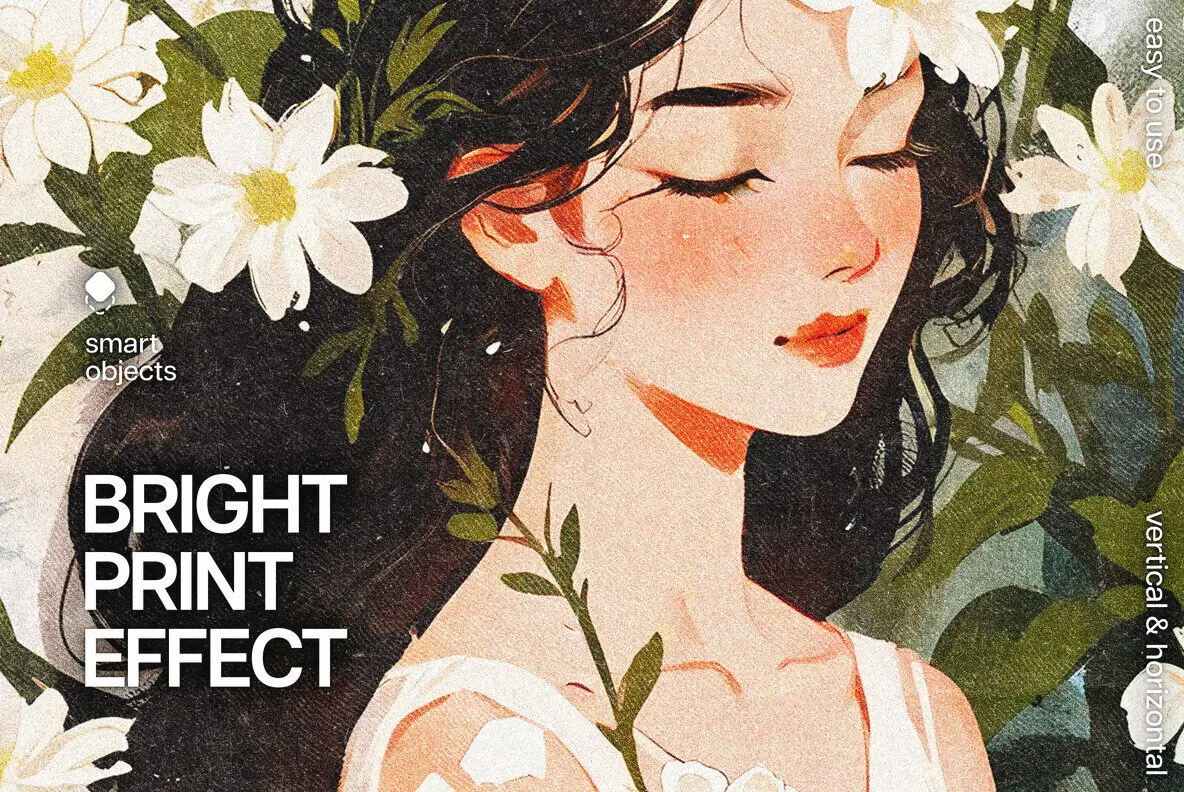 Bright Print Halftone Effect