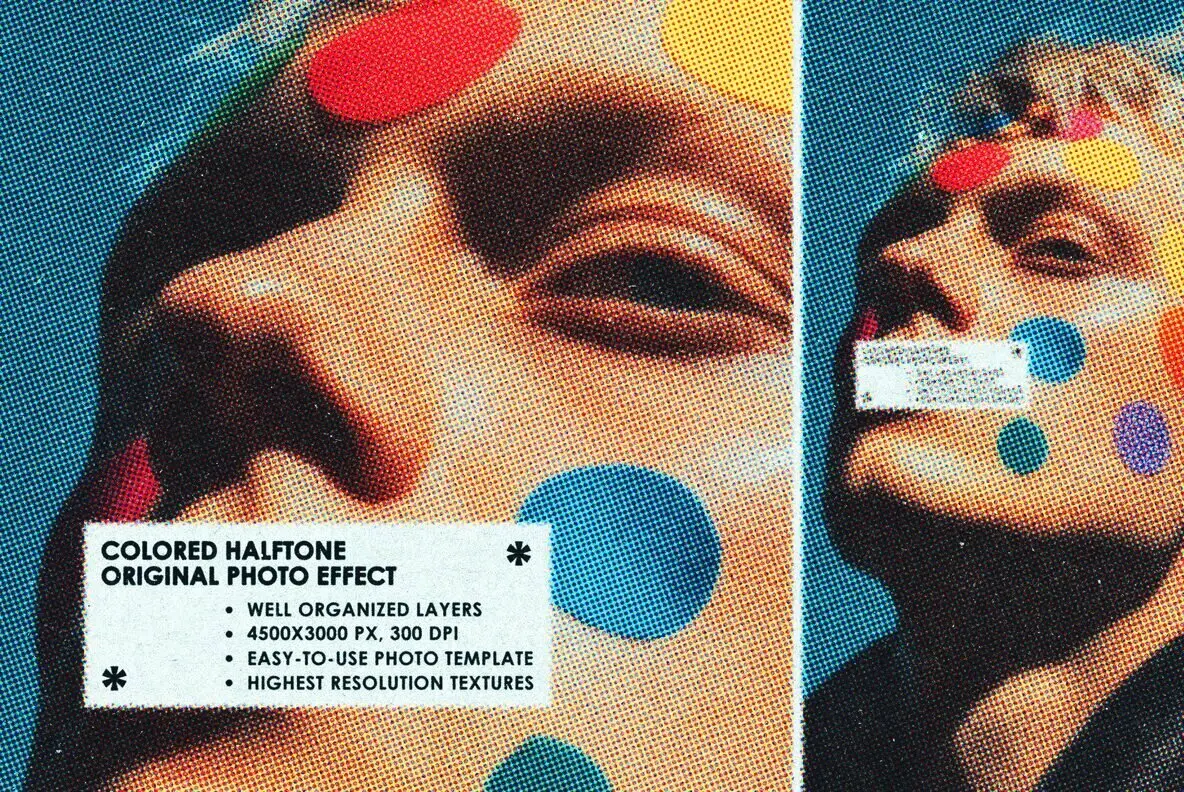 Original Zine Color Halftone Effect