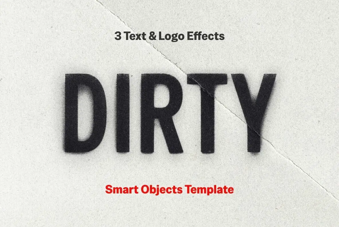 Dirty Print Text and Logo Effect