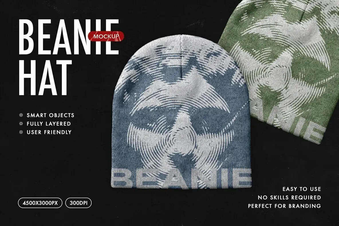 Beanie Hat Mockup