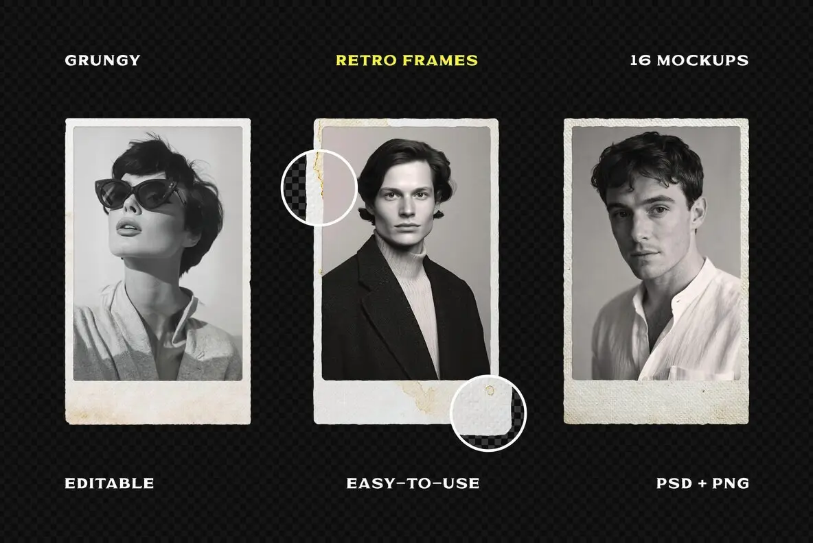 Retro Frame Mockups Collection
