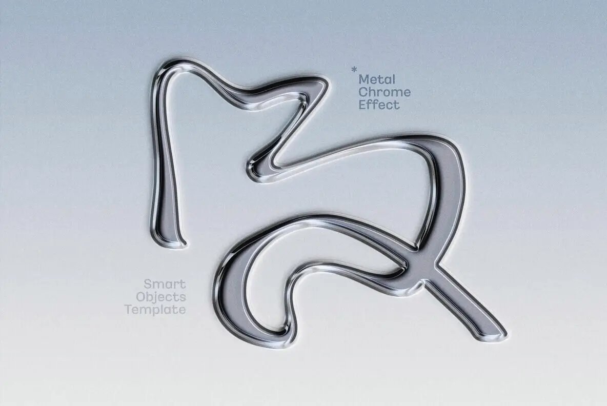 Chrome Text and Logo Effect