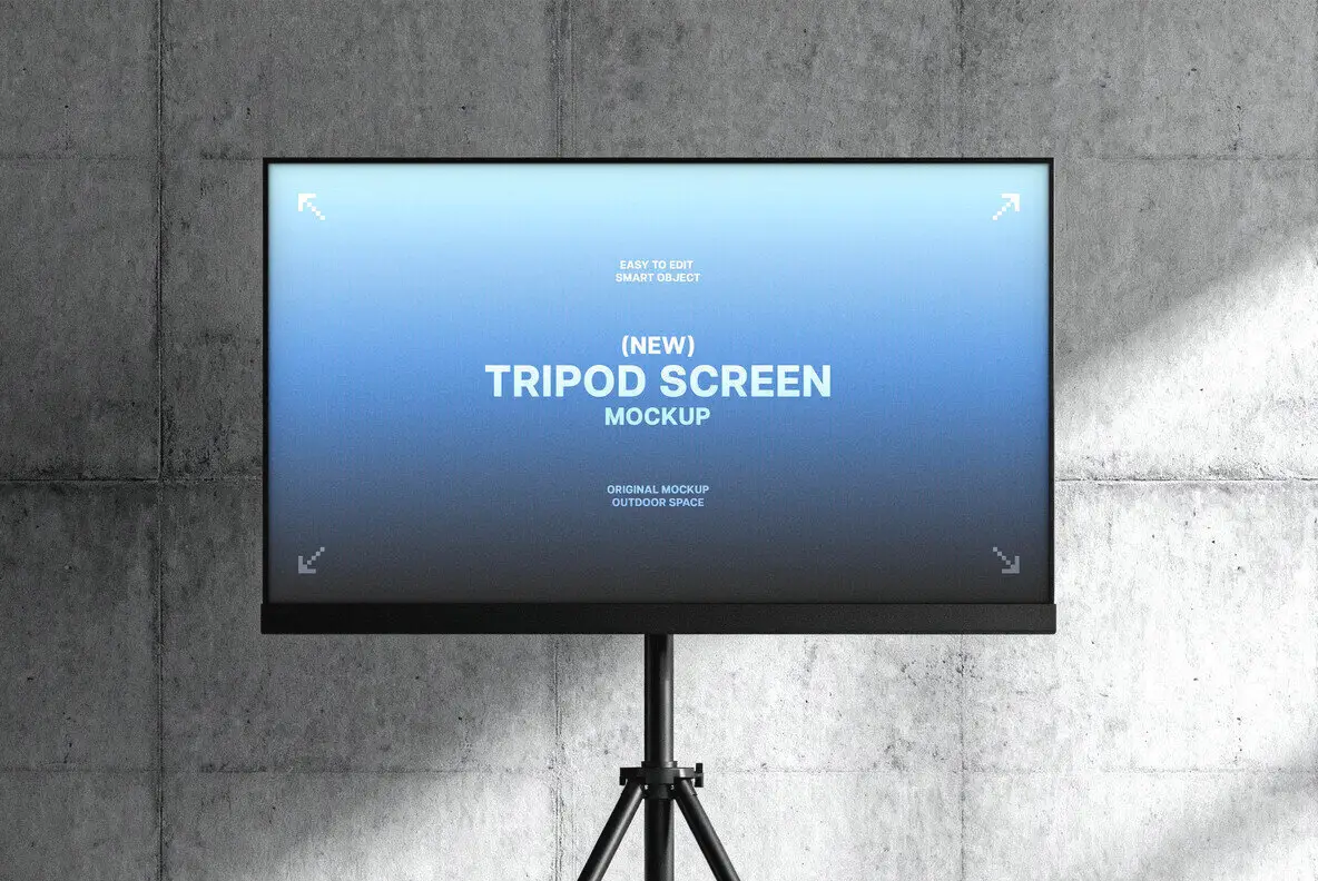 Tripod Screen Mockup Mockups - YouWorkForThem