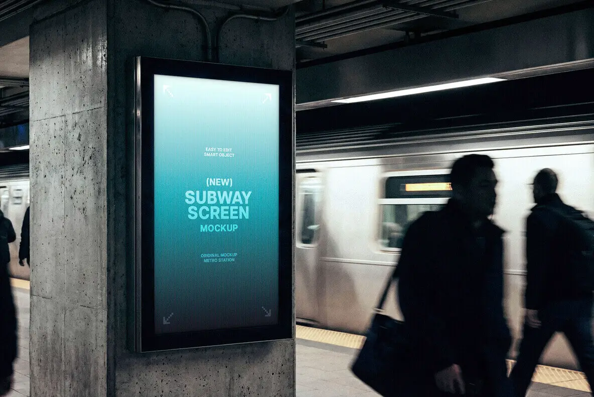 Subway Vertical Screen Mockup Mockups - YouWorkForThem