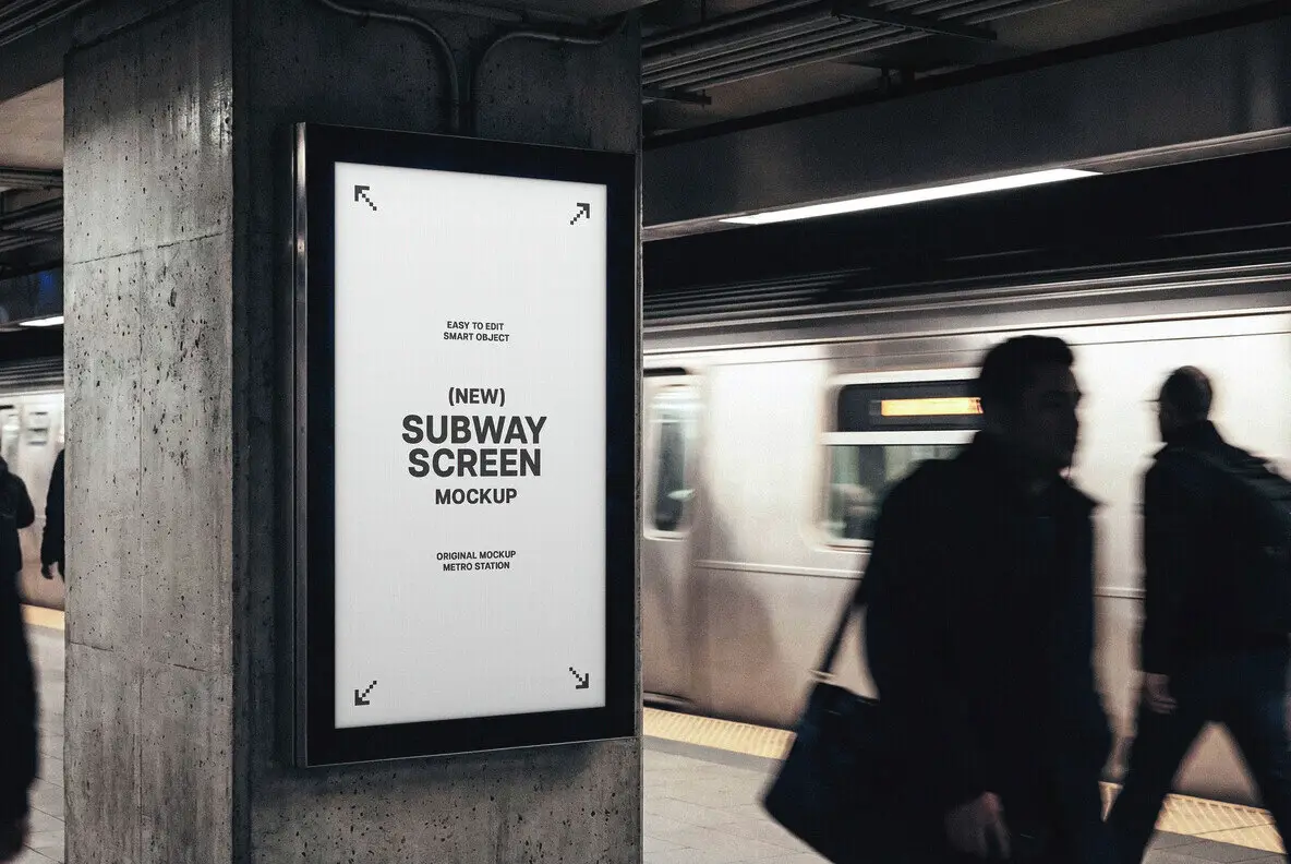 Subway Vertical Screen Mockup Mockups - YouWorkForThem