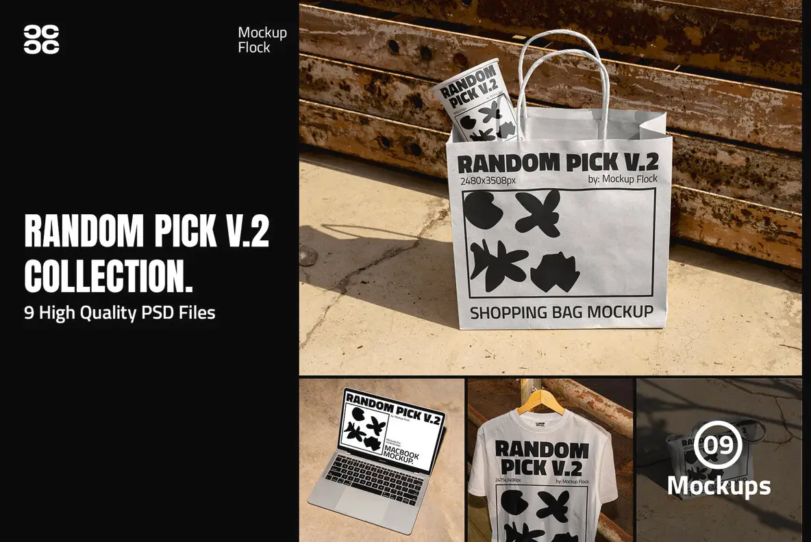 Random Pick Up Random Pick .V2 Bundle Mockup Mockups - YouWorkForThem