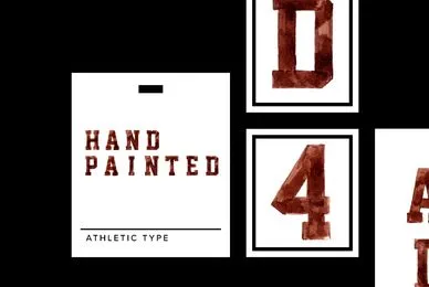 Hand Painted Athletic Type