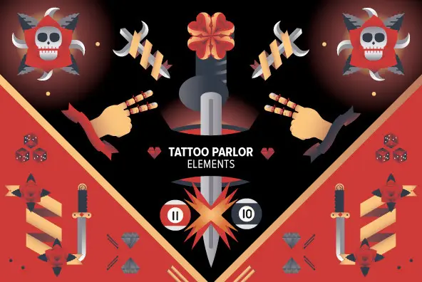 Tattoo Parlor Elements