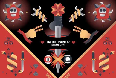 Tattoo Parlor Elements