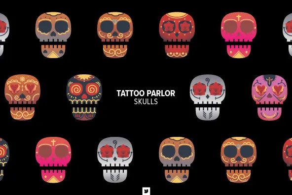 Tattoo Parlor Skull