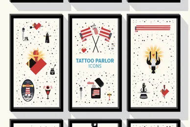 Tattoo Parlor Icons