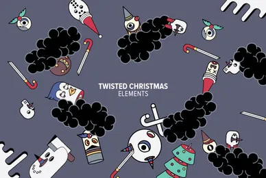 Twisted Christmas Elements