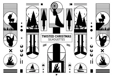Twisted Christmas Silhouettes 01