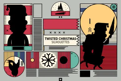 Twisted Christmas Silhouettes 02