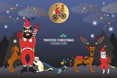 Twisted Christmas Characters 3