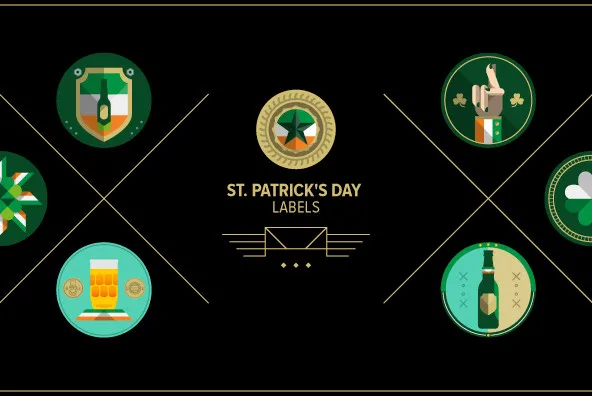 St. Patrick's Day Labels 01
