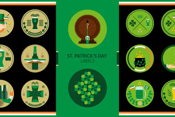 St. Patrick's Day Labels 02