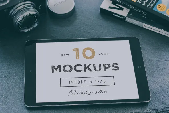 10 Cool iPad & iPhone Mockups