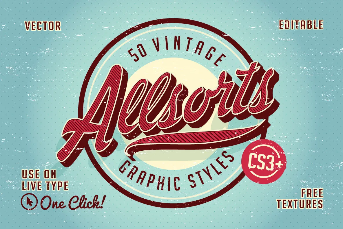 Vintage Allsorts Graphic Styles - YouWorkForThem