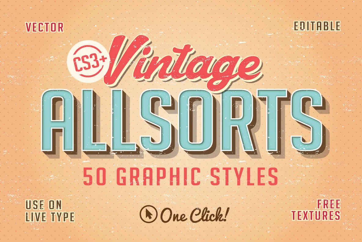 Vintage Allsorts Graphic Styles - YouWorkForThem