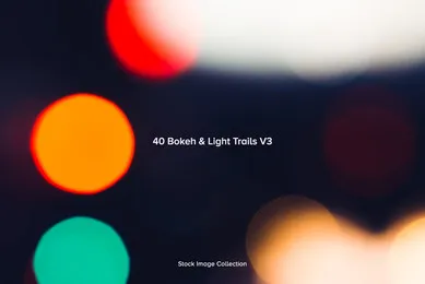 40 Bokeh  Light Trails V3