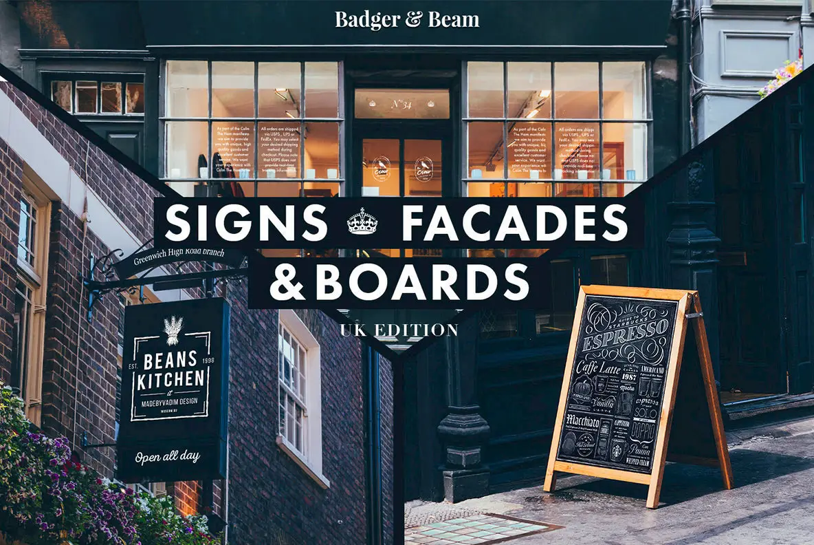 Signs & Facades Mockups (UK Edition)