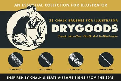 DryGoods   Chalk Brushes for Adobe Illustrator