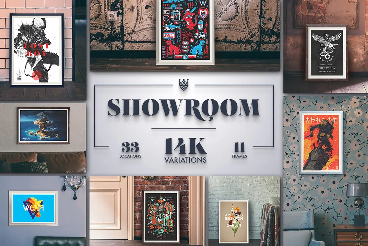 Showroom - Frames Mockups