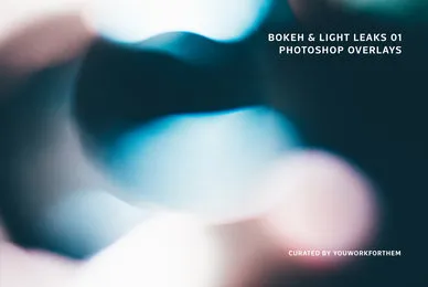 Bokeh  Light Leaks 01   Photoshop Overlays